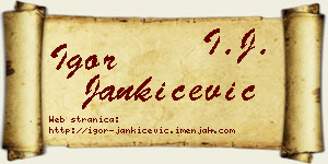 Igor Jankićević vizit kartica